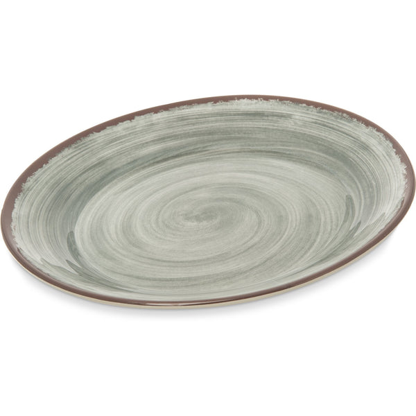 Carlisle Mingle 5400618 Smoke Melamine Round Charger 12.5