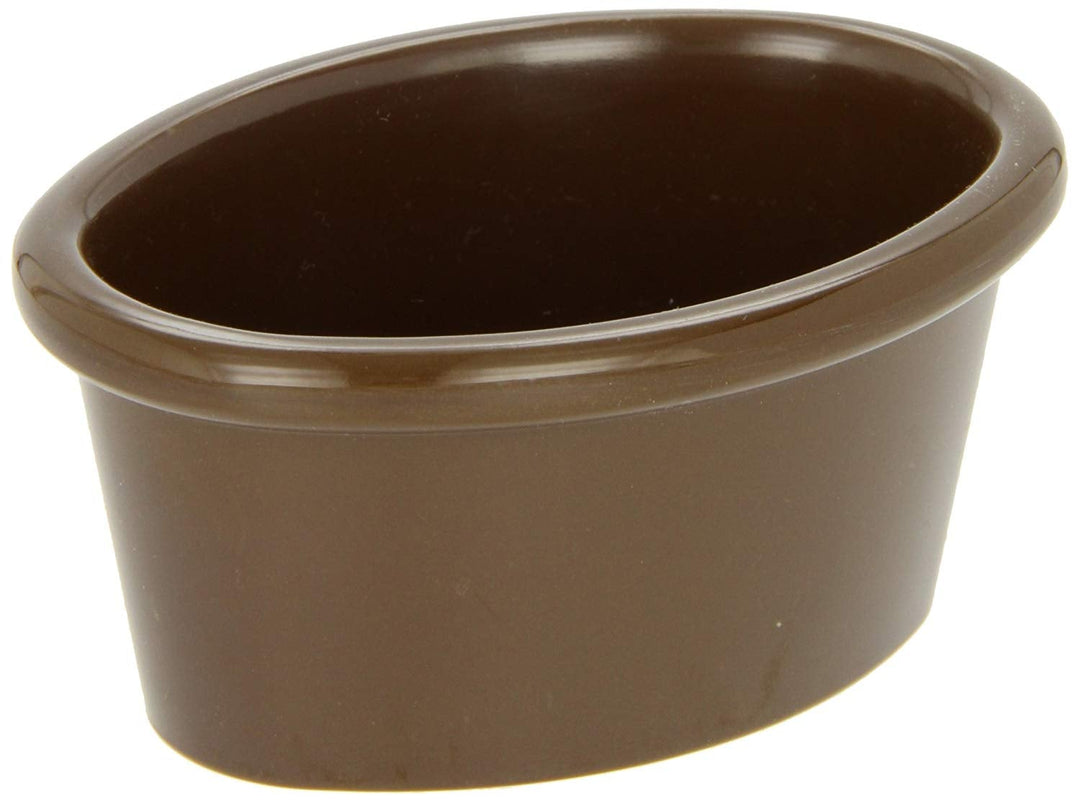 Carlisle S31069 2 Oz Oval Ramekin Brown Carlisle