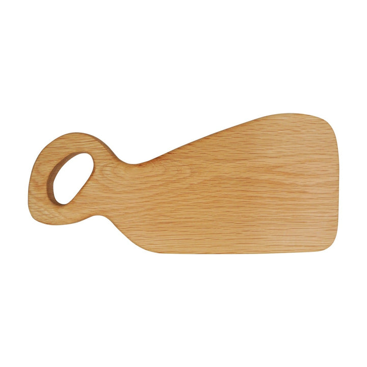 Cheforward Affirm White Oak Rectangle Rounded Kettle Bell Shape Board with Handle