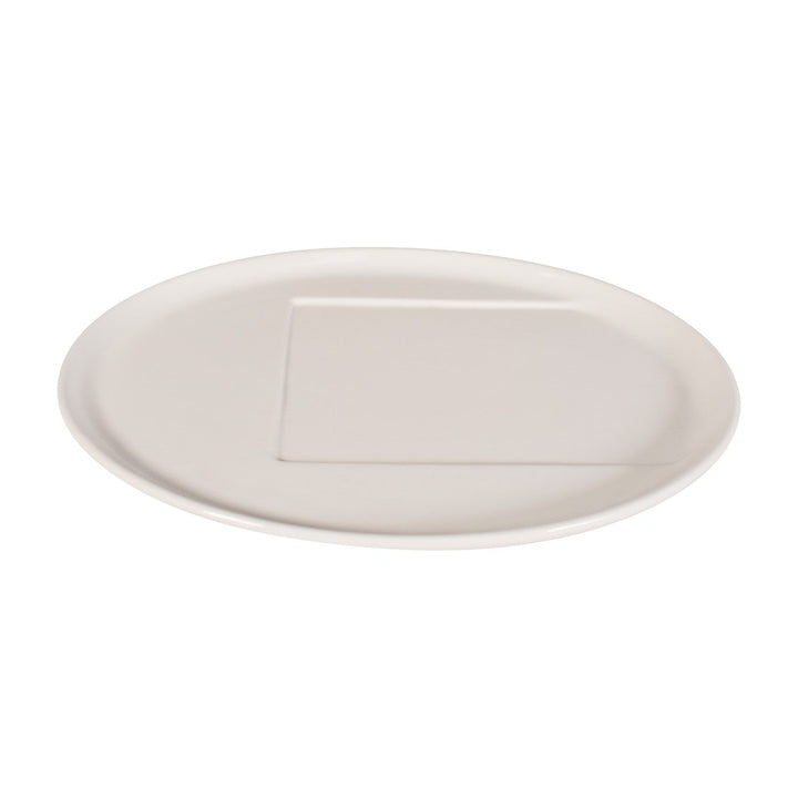 Cheforward Create Oval White Plate with Square Insert 9" Cheforward