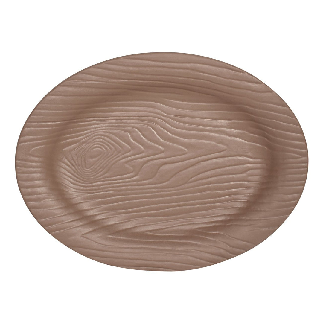 Cheforward Sustain Oval Rim Platter Latte 17"
