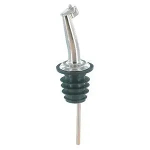 Chrome Tapered Pourer With Flip Cap 296-50 12/Bag Spill-Stop