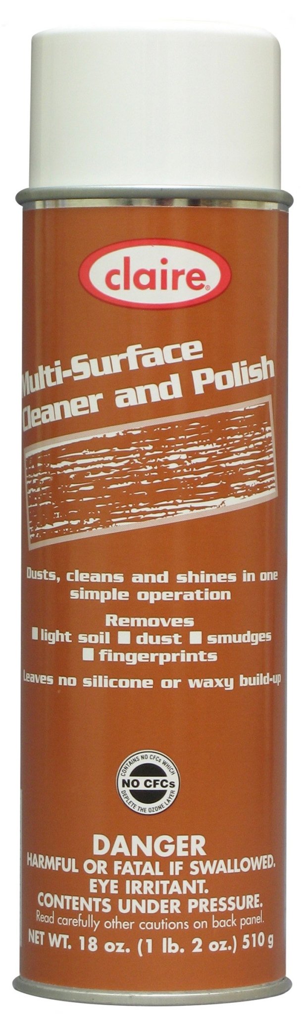 Claire C814 18 Oz Multi-Surface Cleaner & Polish Aerosol Can Claire