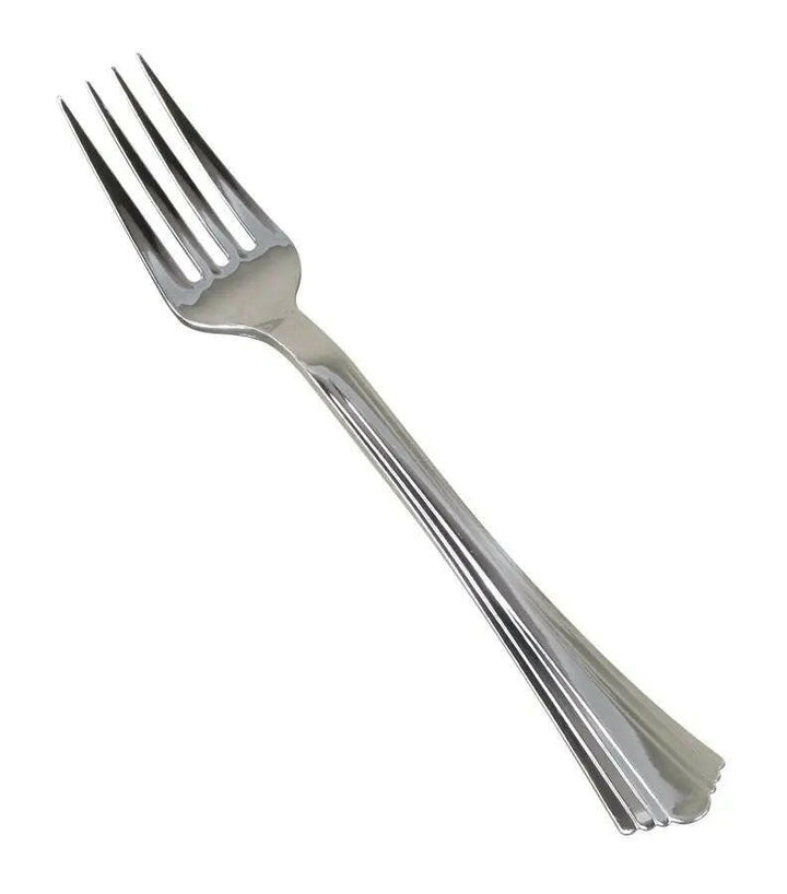 WNA 610155 Reflections Silver 7" Plastic Forks WNA