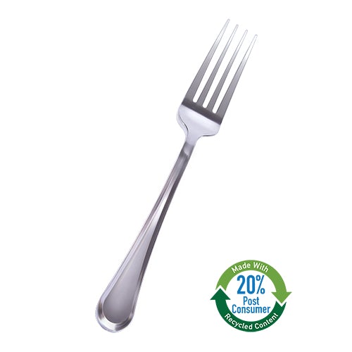 WNA 610600 Comet Reflections Petal Silver Plastic Forks 7" WNA