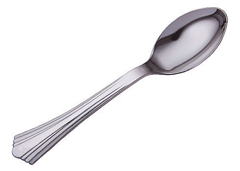WNA 620155 Reflections Silver Plastic Teaspoons WNA
