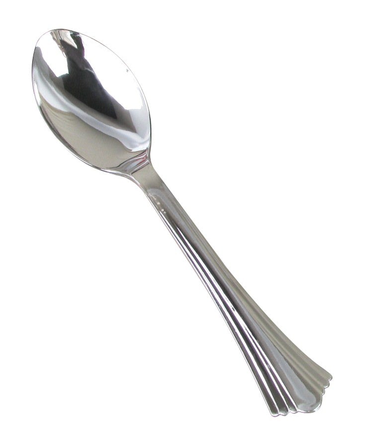 WNA 620155 Reflections Silver Plastic Teaspoons WNA