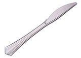 WNA 630155 Reflections Silver 7.5" Plastic Knives
