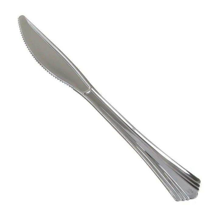 WNA 630155 Reflections Silver 7.5" Plastic Knives WNA