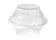 WNA FD8 Comet 8 Oz Clear Sundae Dish Or Lid