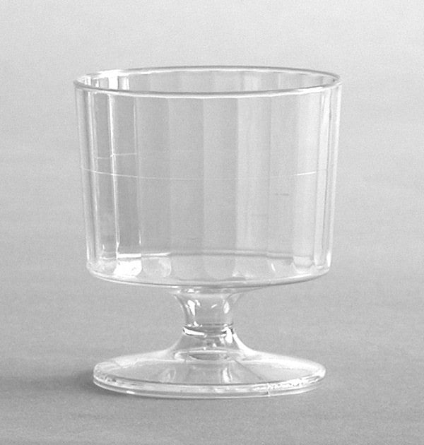 Comet CCW2240 2 Oz 1-Piece Plastic Crystal Wine Glass