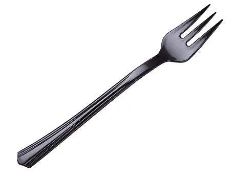 WNA APTFKBK Comet Petites 4.2" Tasting Fork Black WNA