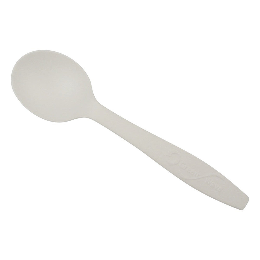 Compostable Soup Spoon White