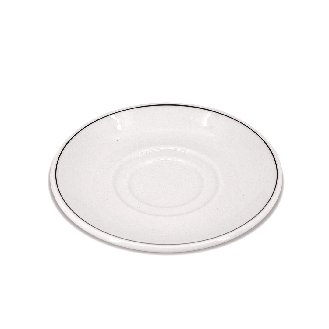 Continental 51CCBLK033 Black Line Double Well Saucer Continental China