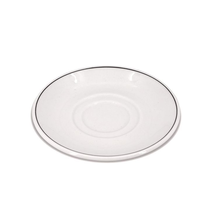 Continental 51CCBLK033 Black Line Double Well Saucer Continental China