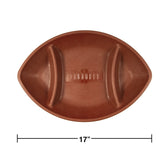 Creative Converting 102248 17" x 11.6" Plastic Football Chip and Dip Tray Creative Converting