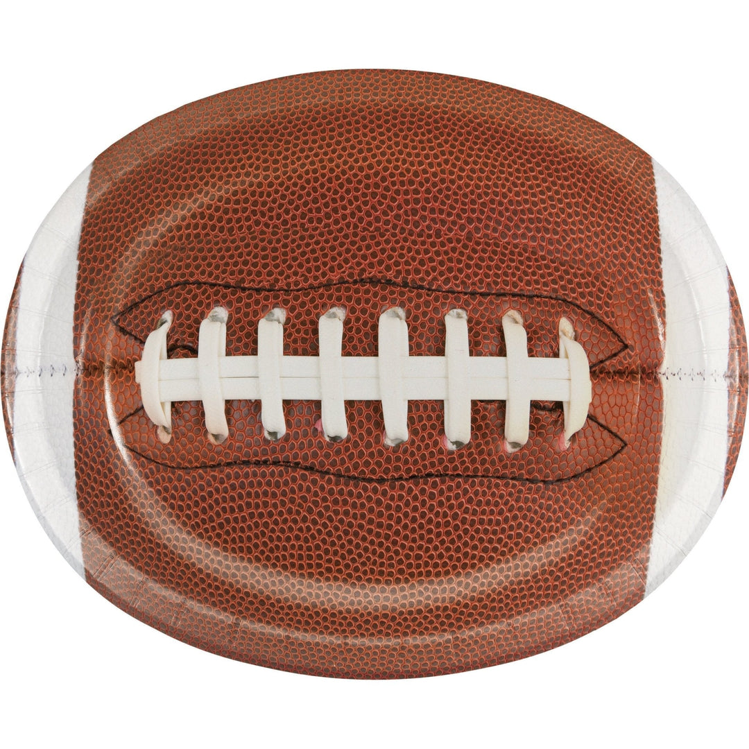 Creative Converting 324726 10 x 12 Paper Oval Football Platter Creative Converting