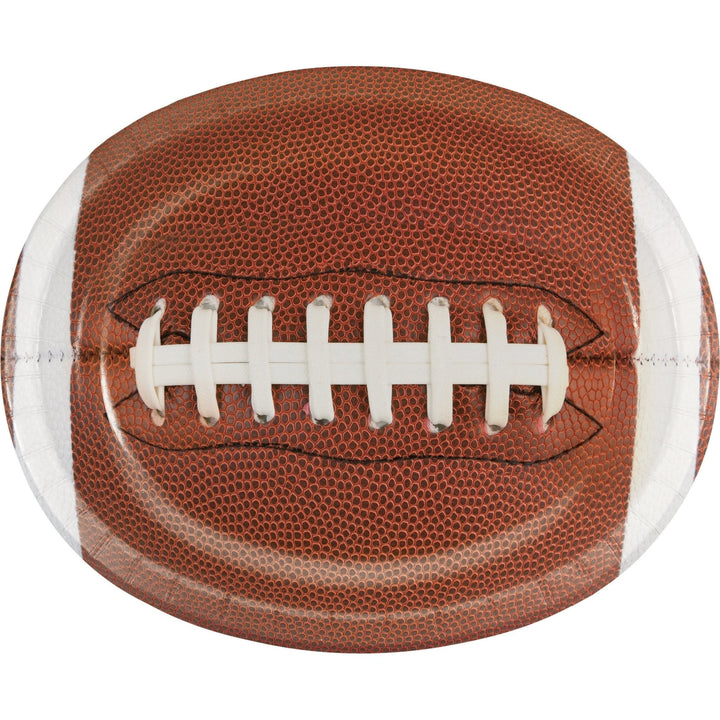 Creative Converting 324726 10 x 12 Paper Oval Football Platter Creative Converting