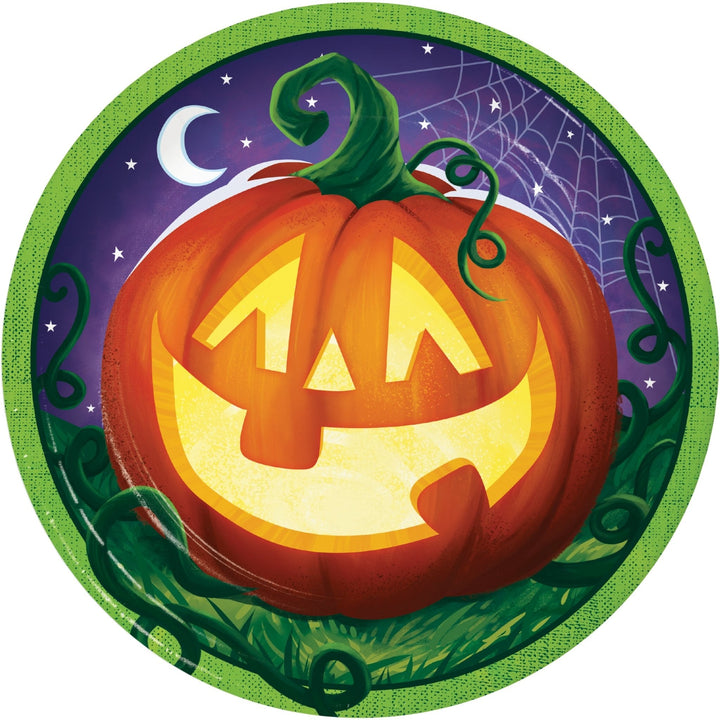 Creative Converting 7" Smiling Pumpkin Paper Plates Creative Converting