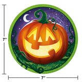 Creative Converting 7" Smiling Pumpkin Paper Plates