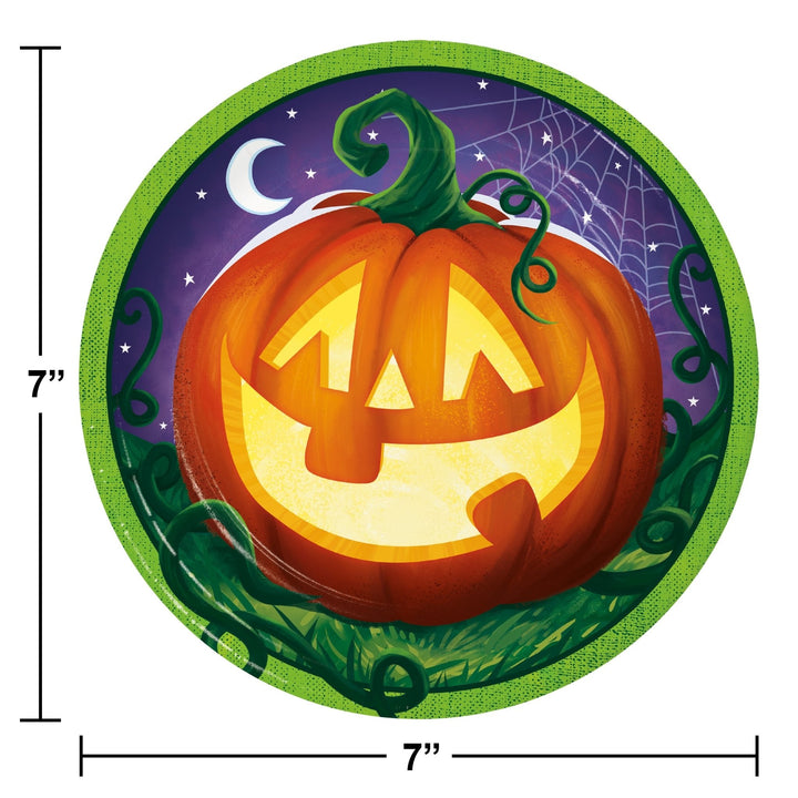 Creative Converting 7" Smiling Pumpkin Paper Plates Creative Converting