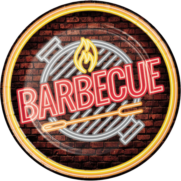 Creative Converting 9" Neon BBQ Paper Plates Creative Converting