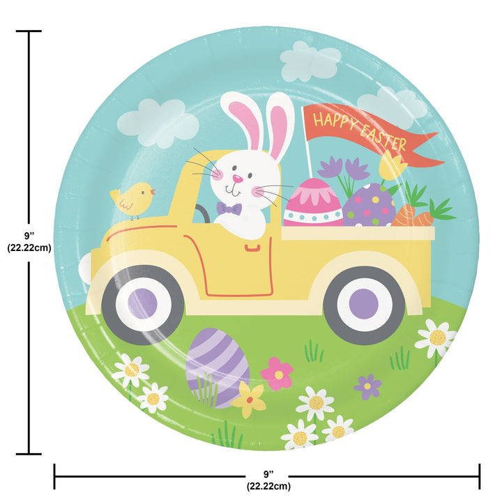 Creative Converting 373963 Hippity Hoppity Easter 9" Paper PlatesShopAtDean