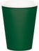 Creative Converting 9 Oz Hunter Green Paper Cups