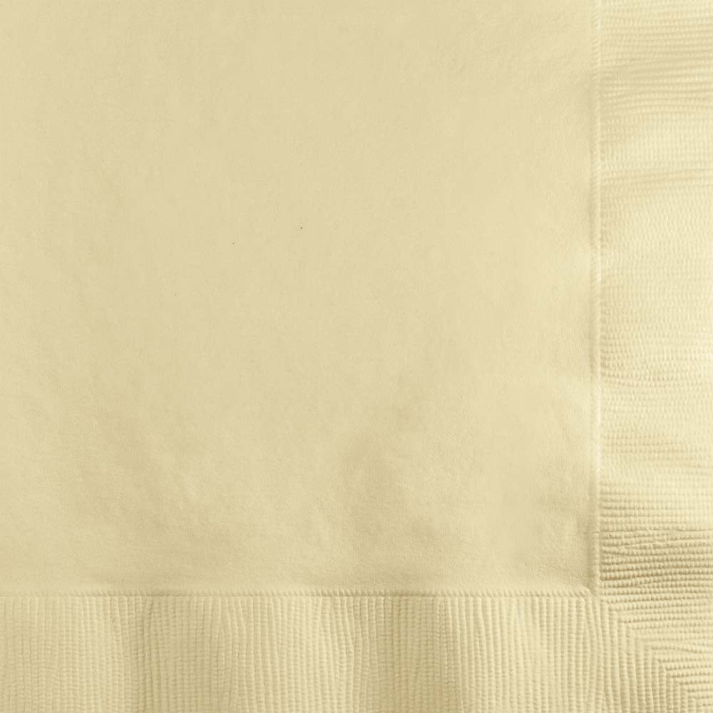 Creative Converting 13" X 13" Ivory Paper Lunch Napkins Creative Converting