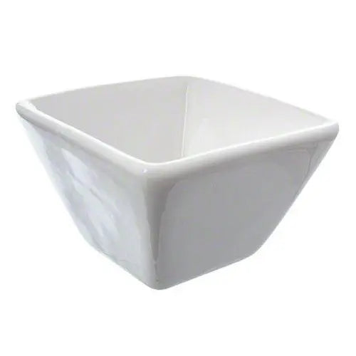 American Metalcraft CSC15 White Ceramic Square Sauce Cup 1.5 Oz American Metalcraft