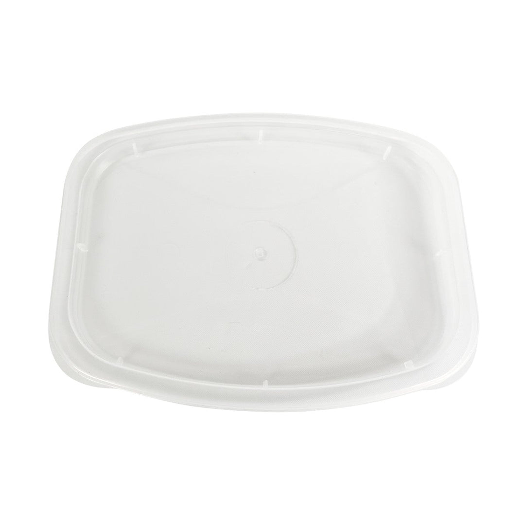 CuBE DR-RL-C Clear Recessed Lid for 8-32 oz Rectangle Container