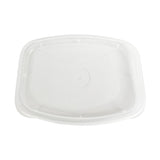 CuBE DR-RL-C Clear Recessed Lid for 8-32 oz Rectangle Container