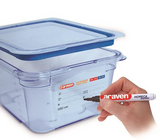 Araven 07798 1/6 Size Blue 6" Deep Food Pan