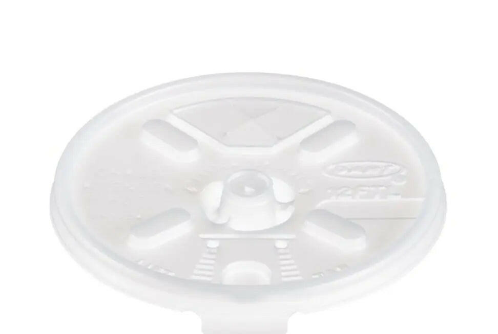 Dart 12FTLS Translucent Lift N' Lock Lid with Straw Slot Dart