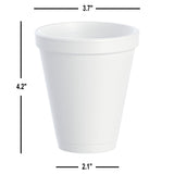 Dart 12J16 12 Oz White Foam Cup