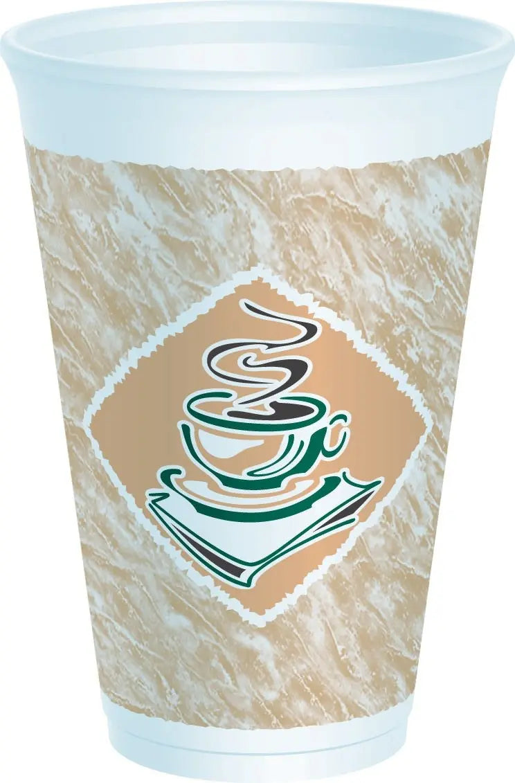 Dart 16X16G 16 Oz Cafe G Stock Print Foam Cup