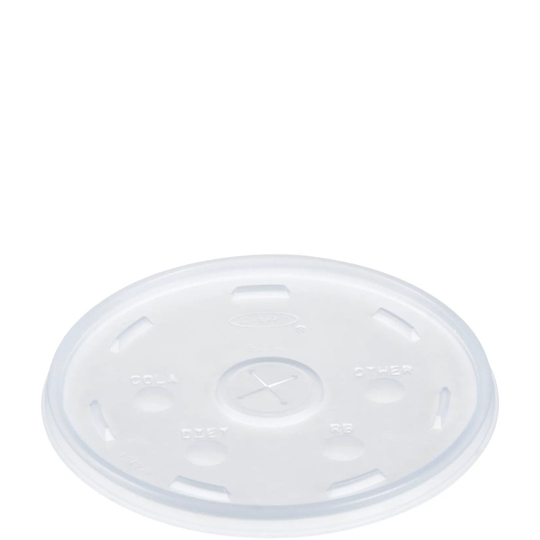 Dart 32SL1 32 Oz Translucent Straw Slot Lid Dart