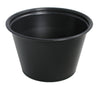 Dart 400PCBLK 4 Oz Black Plastic Souffle Cup