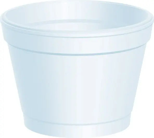 Dart 4J6 4 Oz White Squat Foam Cup Dart