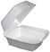 Dart 50HT1 5" White Foam Hinged Lid Container