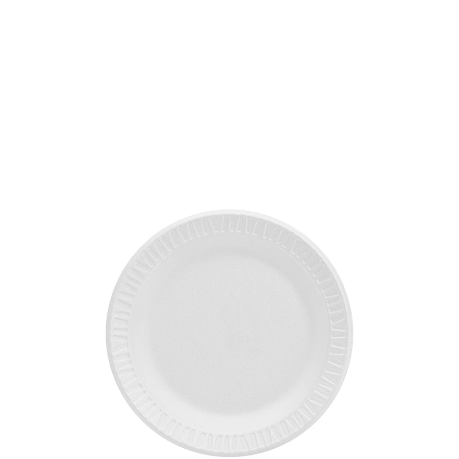 Dart 6PWCR 6" White Foam Disposable Plate