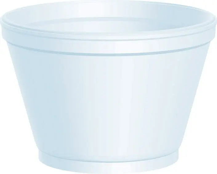Dart 6SJ12 6 Oz White Foam Food Containers Dart