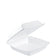 Dart 85HT1R 1-Cpt White Foam Hinged Lid Container