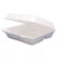 Dart 85HT3R 3-Cpt White Hinged Lid Foam Container