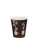 Dart ThermoGuard DWTG12ST Double Wall 12 oz Paper Cup with Steam Design