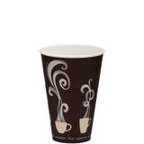 Dart ThermoGuard DWTG16ST Double Wall 16 oz Paper Cup with Steam Design