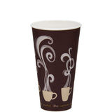 Dart ThermoGuard DWTG20ST Double Wall 20 oz Paper Cup with Steam Design