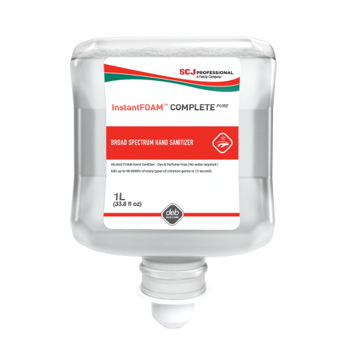 Deb IFC1L InstantFOAM Complete Pure Hand Sanitizer 10% Alcohol 1 Liter