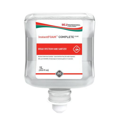 Deb IFC1L InstantFOAM Complete Pure Hand Sanitizer 10% Alcohol 1 Liter Deb