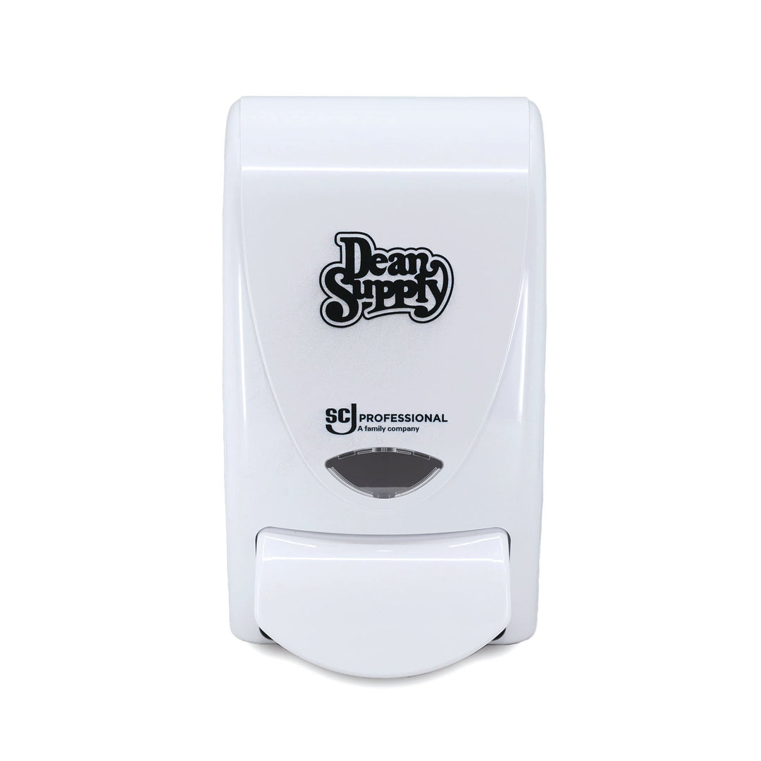 Deb White Curve 1 Liter Soap/Sanitizer Dispenser "Dean Supply"